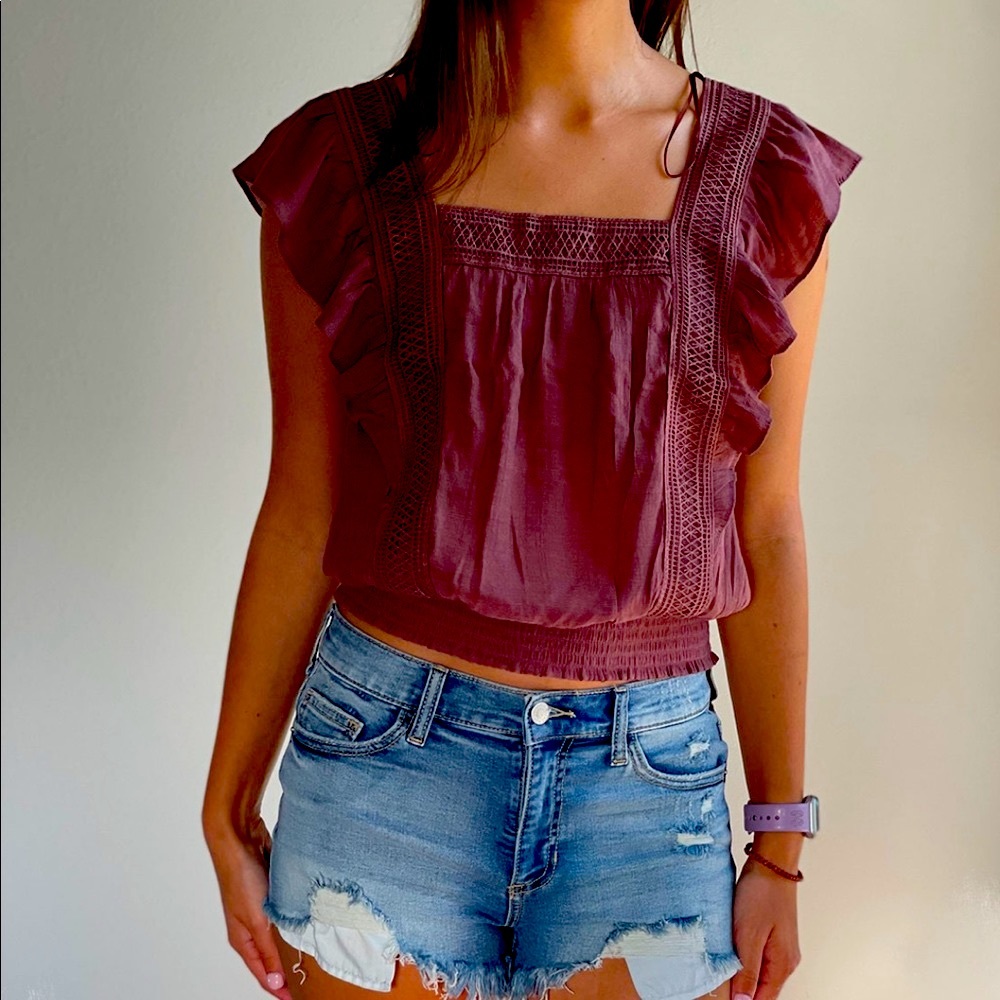 Boxy Neckline Resort Top